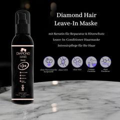 Diamond Hair Leave-In Maske mit Keratin für Reparatur und Hitzeschutz