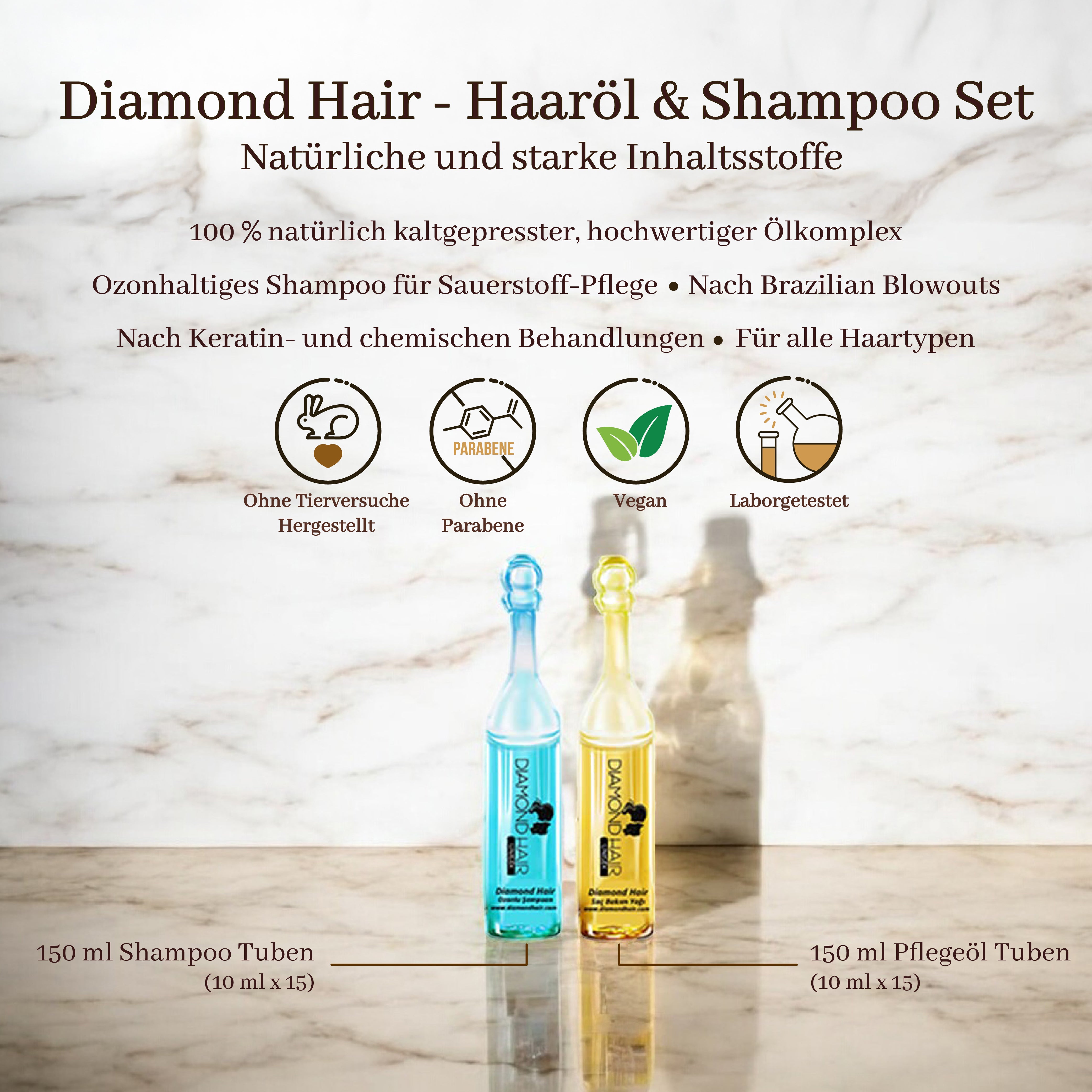 Diamond Hair - Haaröl & Shampoo Set